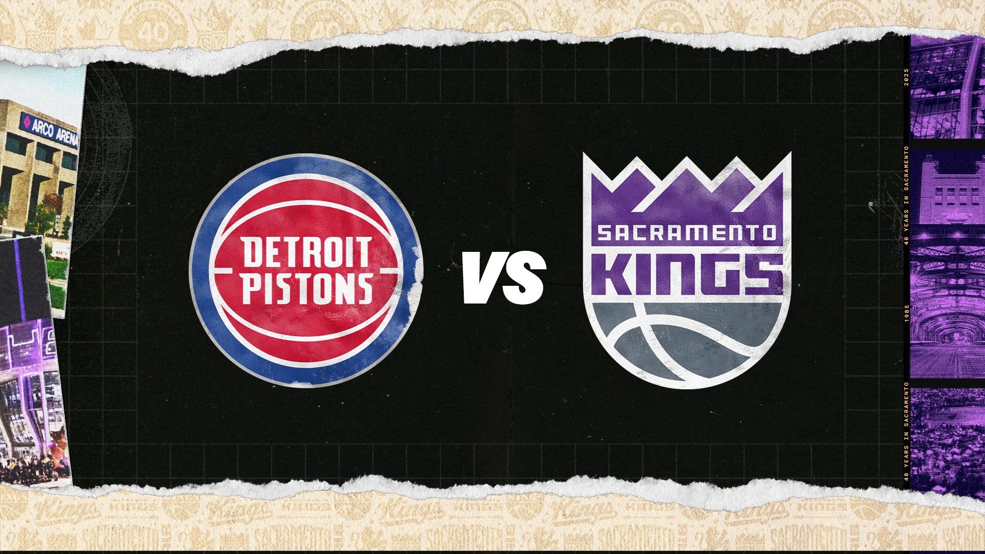 Pistons vs Kings - Golden 1 Center