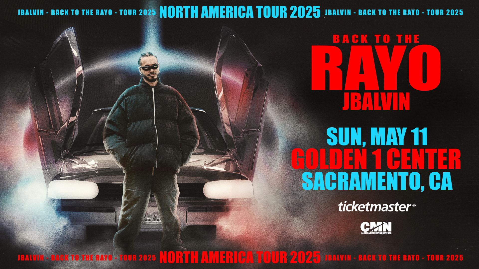 J Balvin Announces His 2025 North American Tour "Back to the Rayo" Golden 1 Center